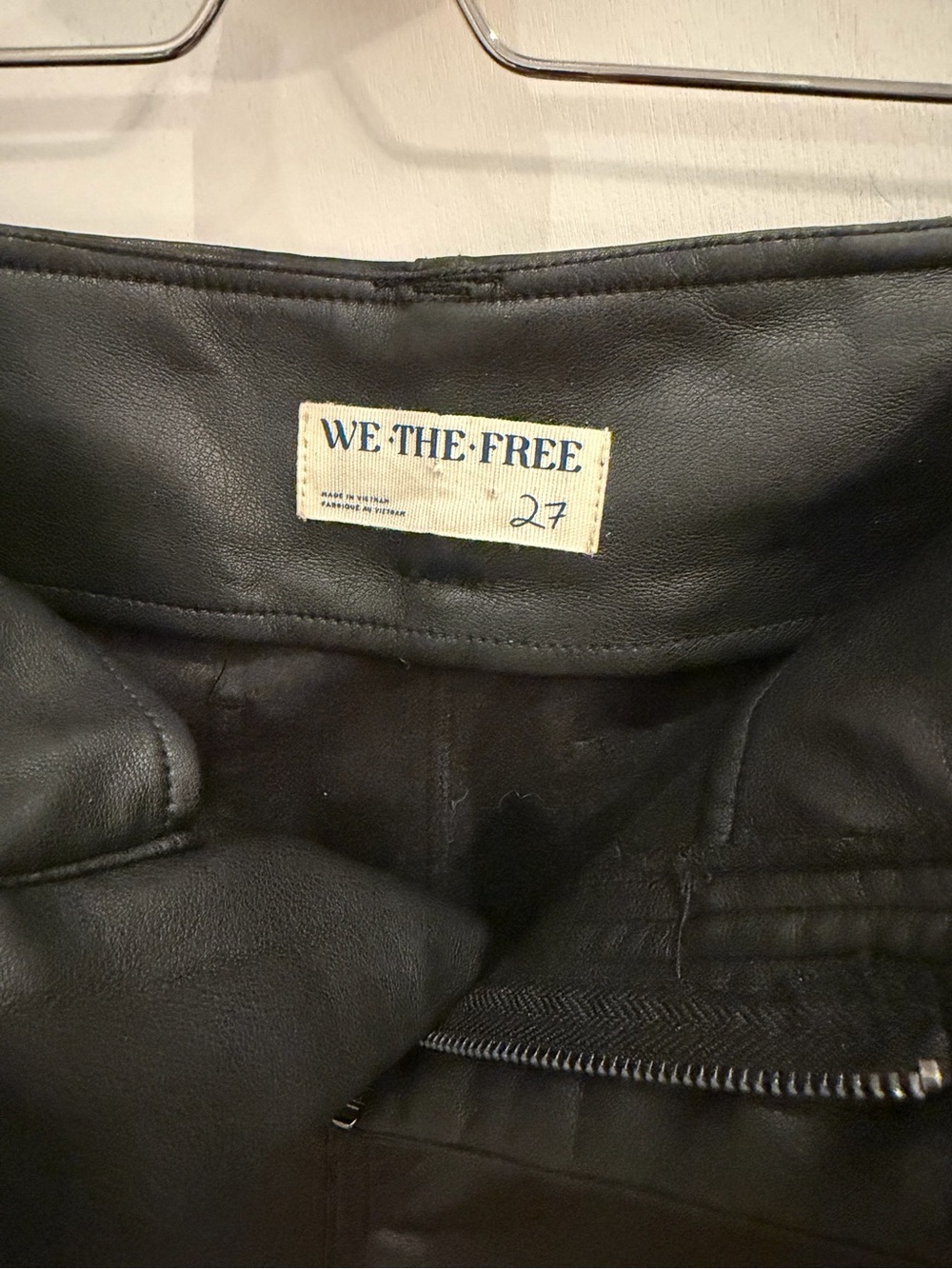 Free People We The Free Just Float On Vegan Leather Flares Size 27 Edgy Boho - Picture 4 of 6